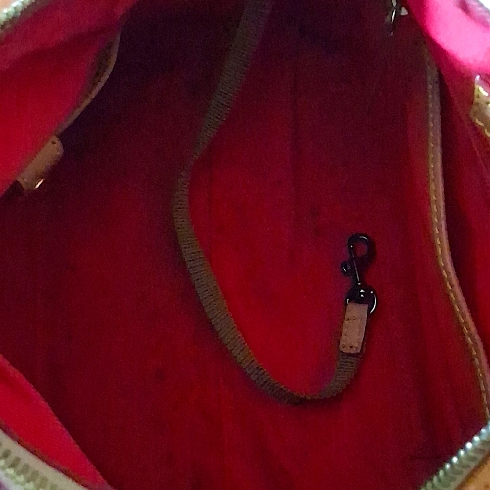 Dooney & Bourke Geranium Floral Satchel Boston Bag - Picture 11 of 16